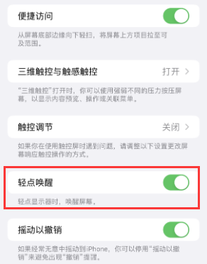 西沙苹果授权维修站分享iPhone轻点无法唤醒怎么办 