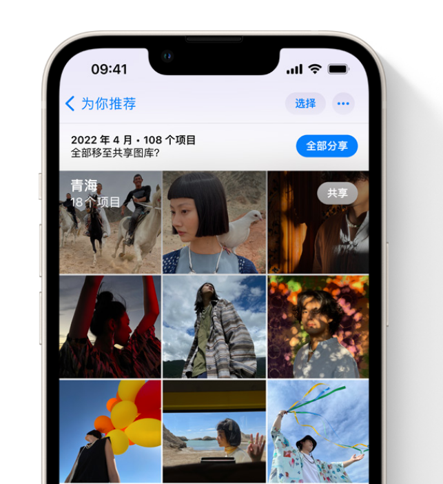 西沙苹果维修网点分享在 iPhone 上使用共享图库 