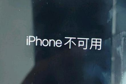 西沙苹果服务网点分享锁屏界面显示“iPhone 不可用”如何解决 